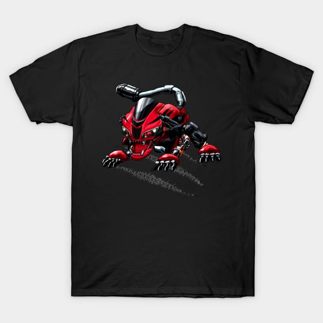 Honda CBR 600RR Pantha T-Shirt by MOTORIND